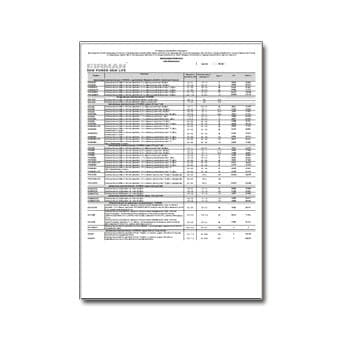 Price List for из каталога Firman equipment